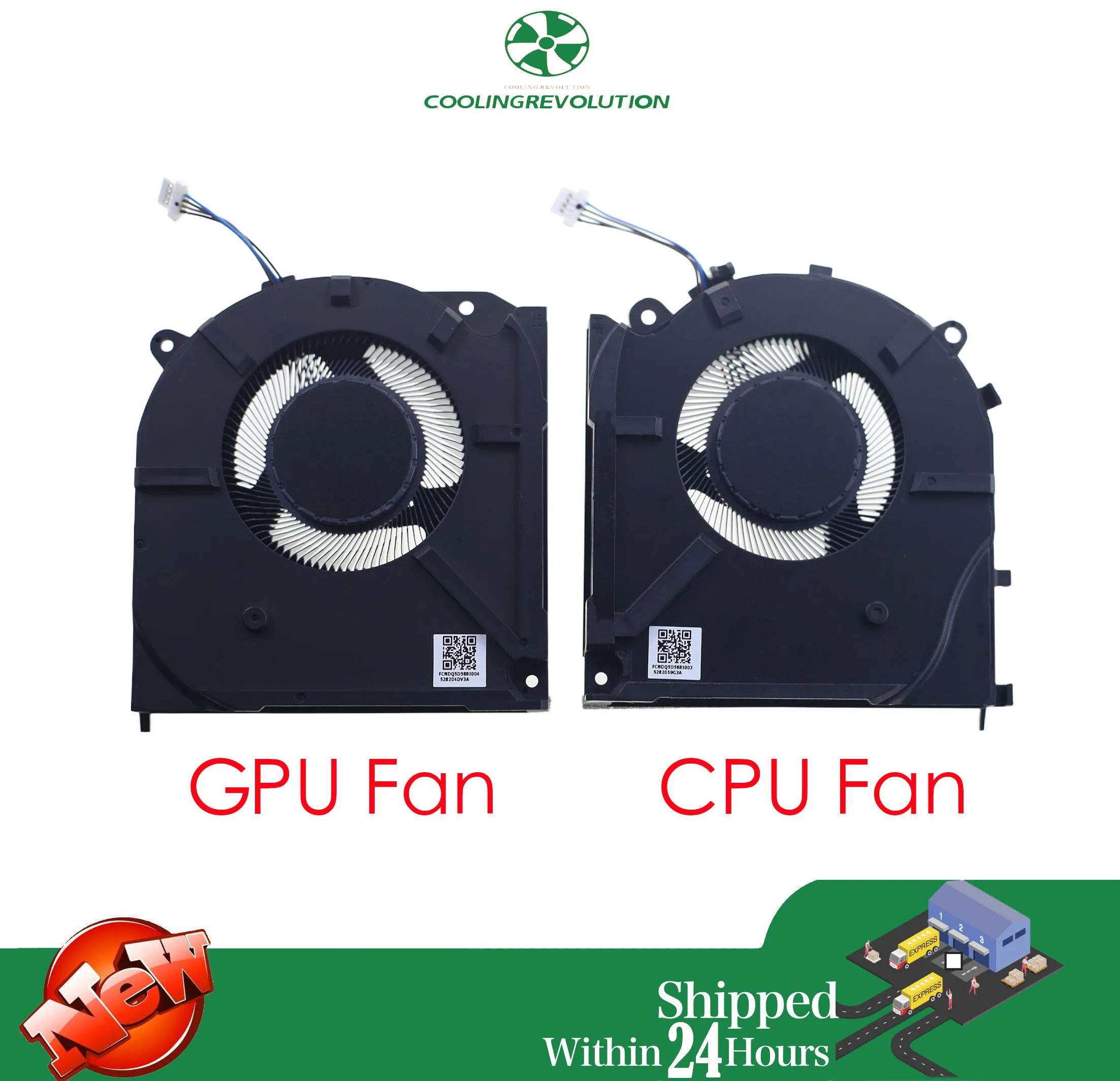 Laptop CPU GPU Cooling Fan for ThundeRobot TR 911 ZERO R16 2024 EG75090S1-C060-S9A EG75090S1-C050-S9A 0FSFN0000H 0FSFP0000H