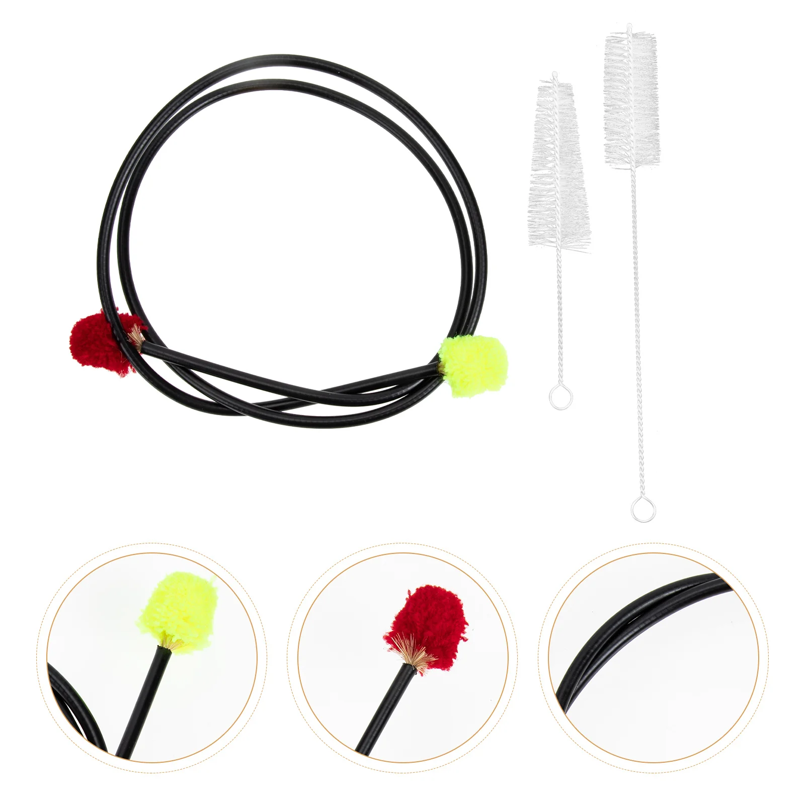 

3 Pcs Wind Instrument Cleaning Brush Set Sax Sound Hole Alto Saxophone Supply Detergent