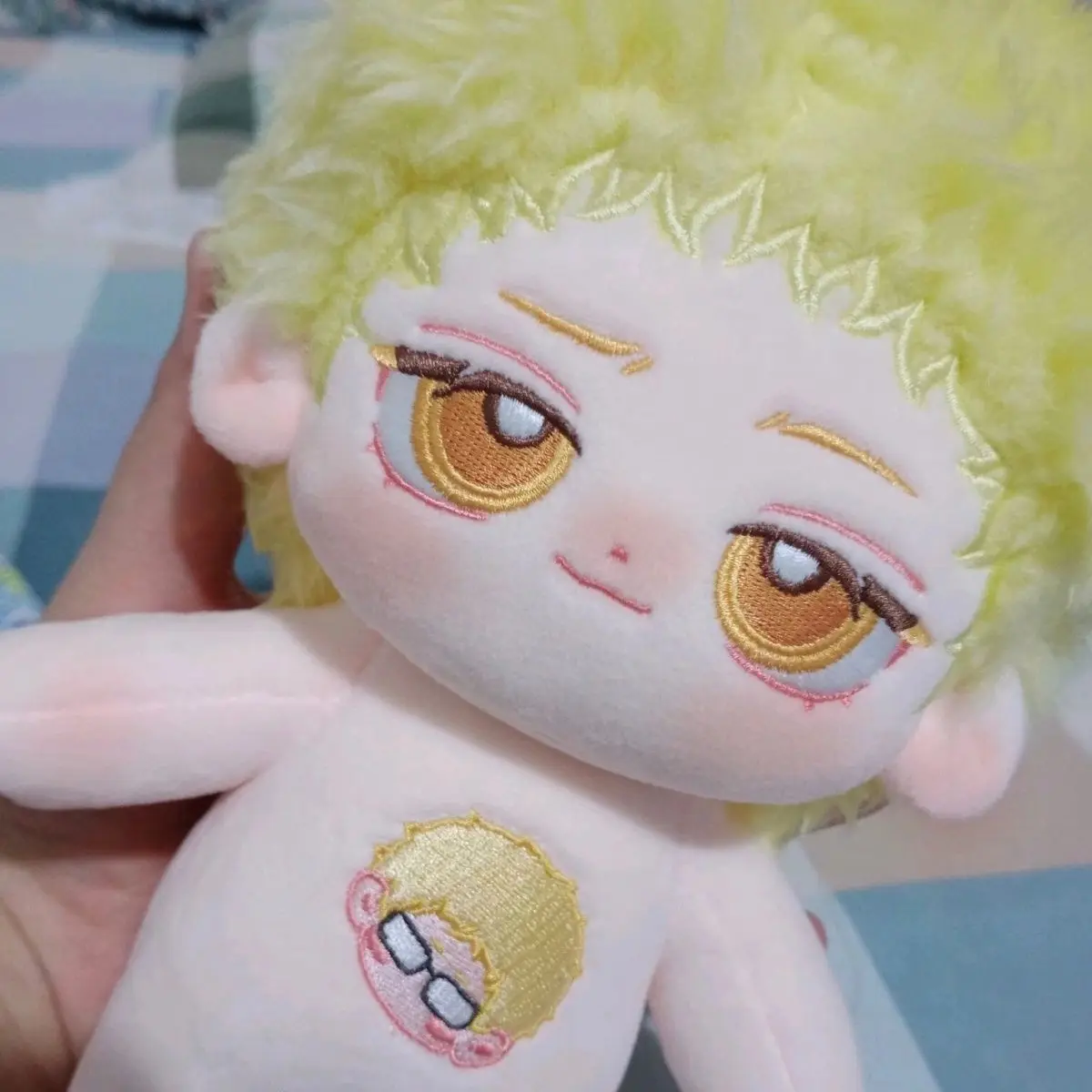 20CM Haikyuu!! Kei Tsukishima Anime przystojny chłopak Cosplay pluszowa lalka miękka wypchana zabawka bawełniane ciało element ubioru rysunek świąteczny prezent