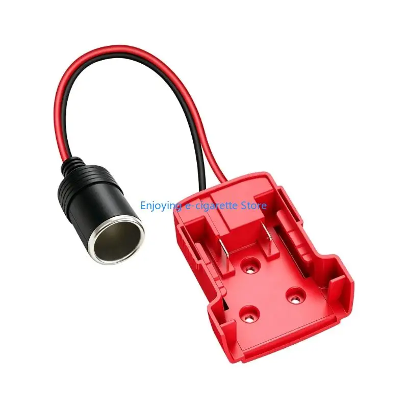 Werkzeugbatterie-Adapter auf 12-V-Buchse, für DW/MWK/RYB 18/20-V-Werkzeugbatterie, Auto-Feuerzeug-Steckdose für Lichter, Lüfter – Detail 9