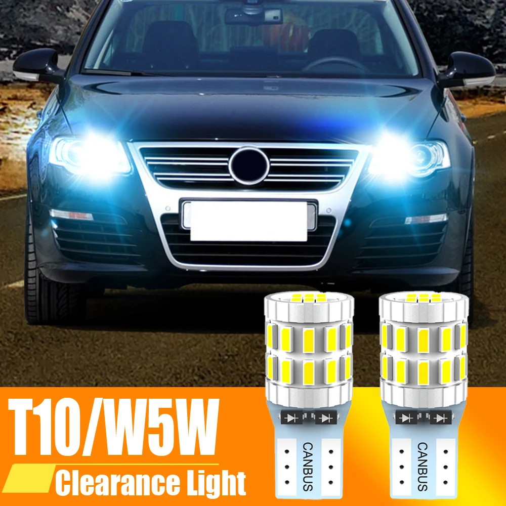 2pcs LED Clearance Light Bulb Lamp W5W T10 5W5 Canbus For VW Passat B5 B5.5 B6 Golf Mk3 Mk4 Mk5 Mk6 3 4 5 6 Polo 6n 6r 9n Touran