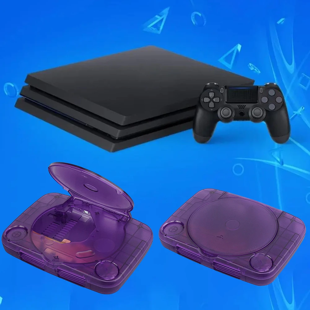 Сменный полупрозрачный чехол для Playstation 1, игровая консоль ABS, сменный корпус, фотография PS1, консоль, прозрачные коробки