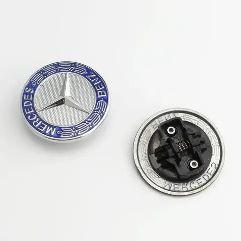 3D ABS 57mm Auto Haube Front Motorhaube Logo Für Mercedes Benz W124 W140 W163 W202 W203 W204 W210 W211 W212 Abzeichen Emblem Zubehör