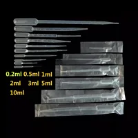 50pcs100pcs pipeta cuentagotas de plástico desechable con graduado 1ml2ml3ml5ml10ml embalaje aséptico independiente cuentagotas de cabeza de goma