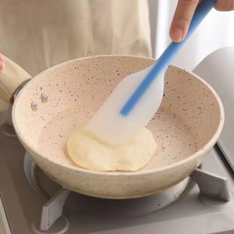 

Baking Tools Spatula Integrated High Temperature Cake Cream Silicone Spatula Translucent Head Spatula Baking Tools Kitchen Tools