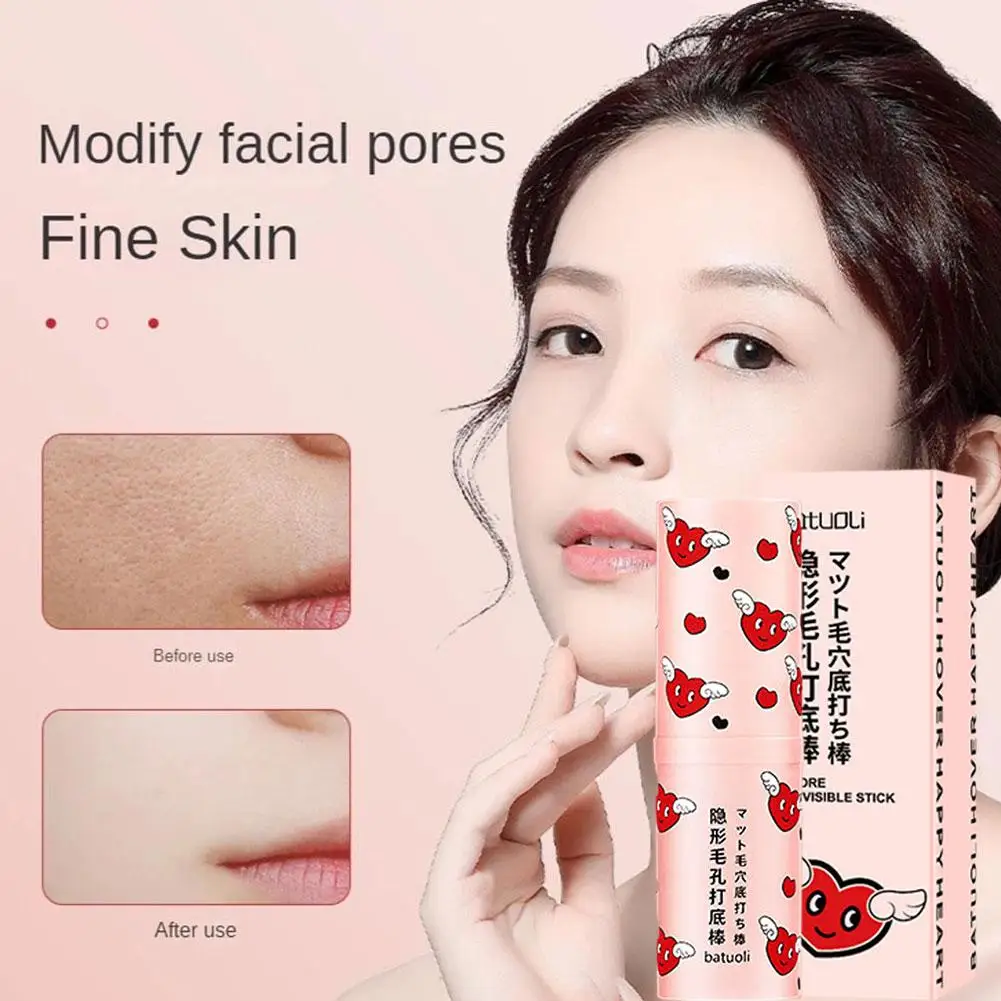 Invisible Pore Primer Stick Pore Eraser Impermeável Face Primer Maquiagem Base Oil-control Smooth Fine Lines Isolamento Maquiagem Primer