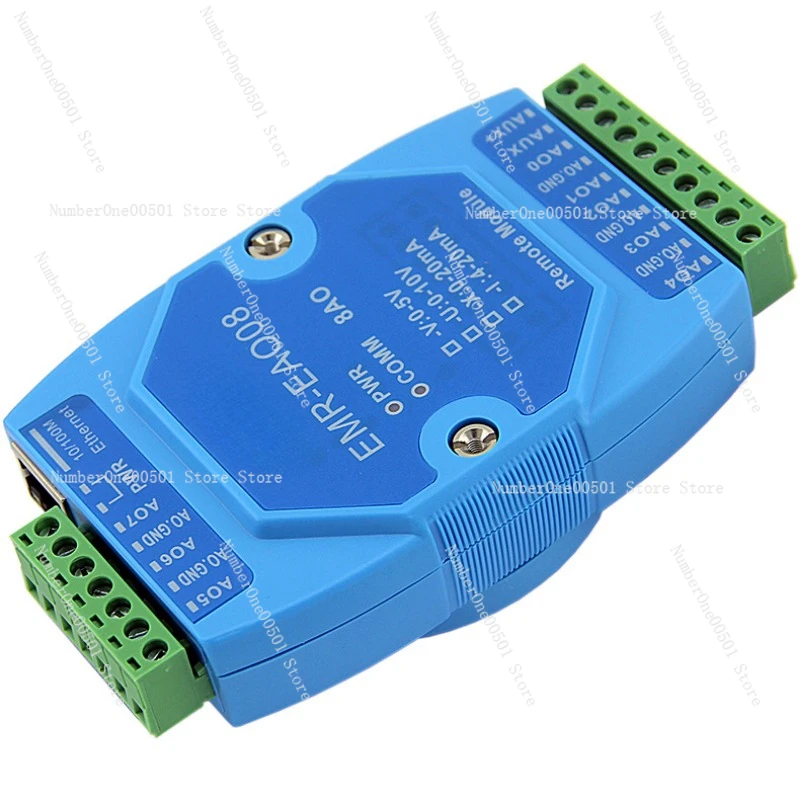 8-Channel 0-10V output module EMR-EAO08-U standard Modbus TCP analog output module