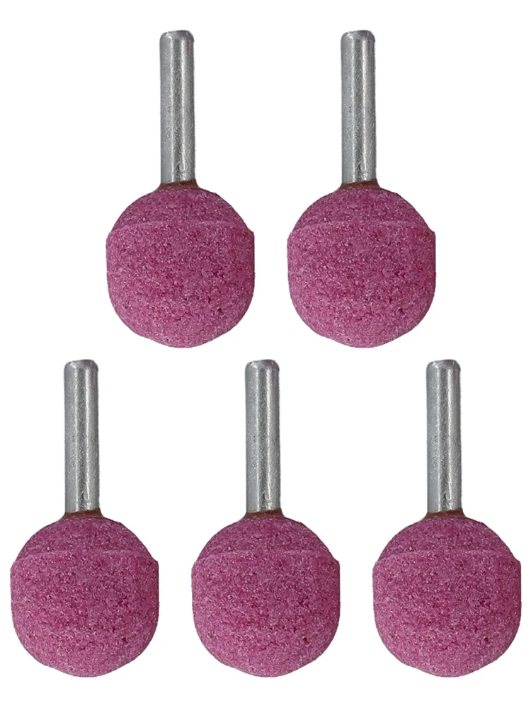 High-quality Grinding Head Power Tools 16/20/25/30mm 5PCS Ceramic Mounted Point Engraving Good Coaxiality Round Ball Shape
