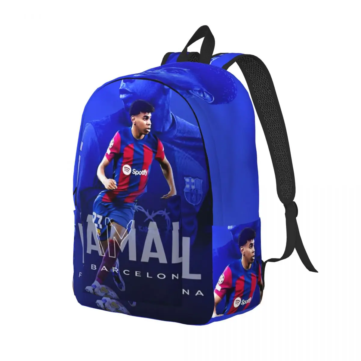 Lamine Y-Yamal Backpack for Men Women Casual High School Business Daypack Football Star Laptop Computer Shoulder Bag Sports