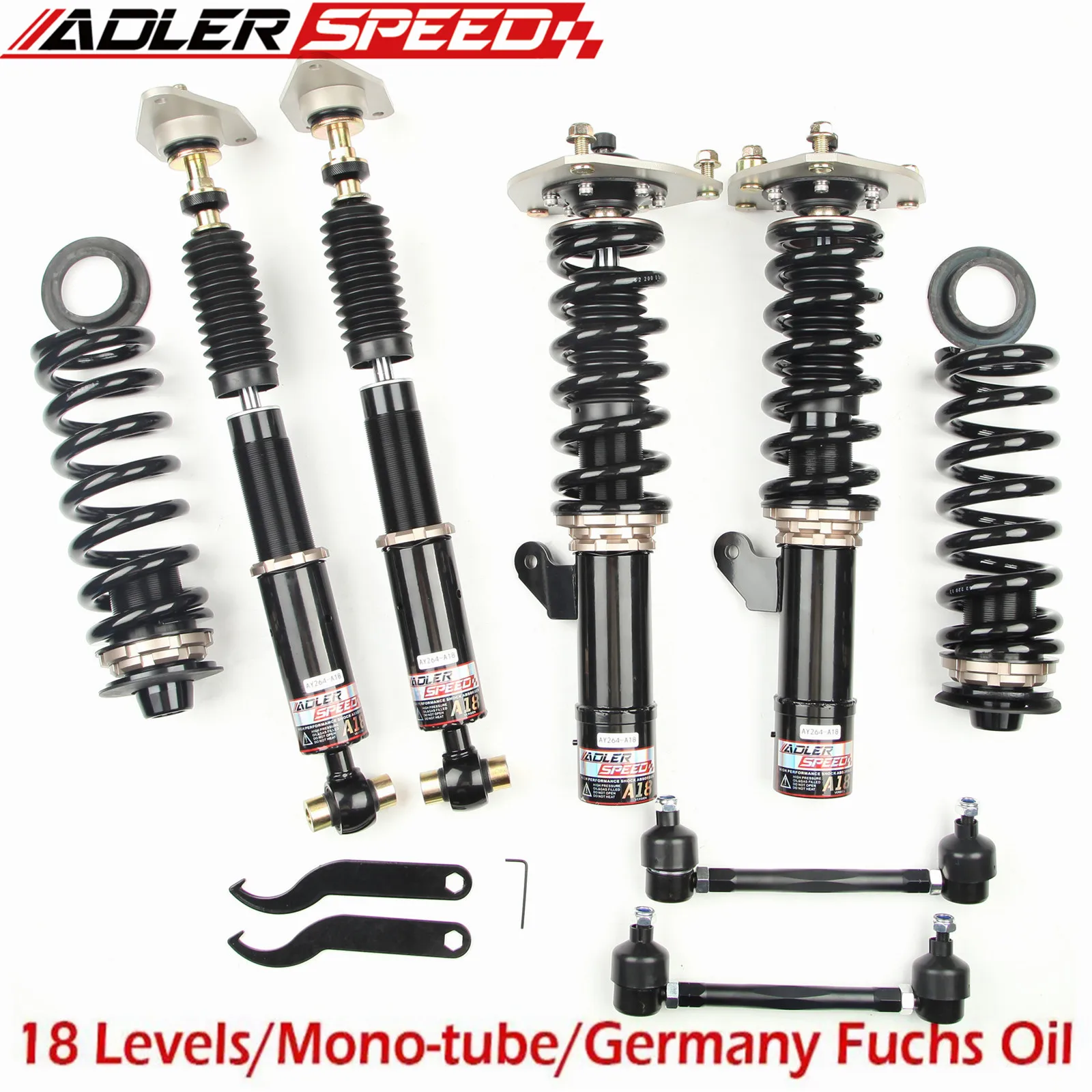 ADLERSPEED 18 Way Adj. Coilovers Suspension Kit For 14-18 BMW 4 Series 428i 430i 435i 440i