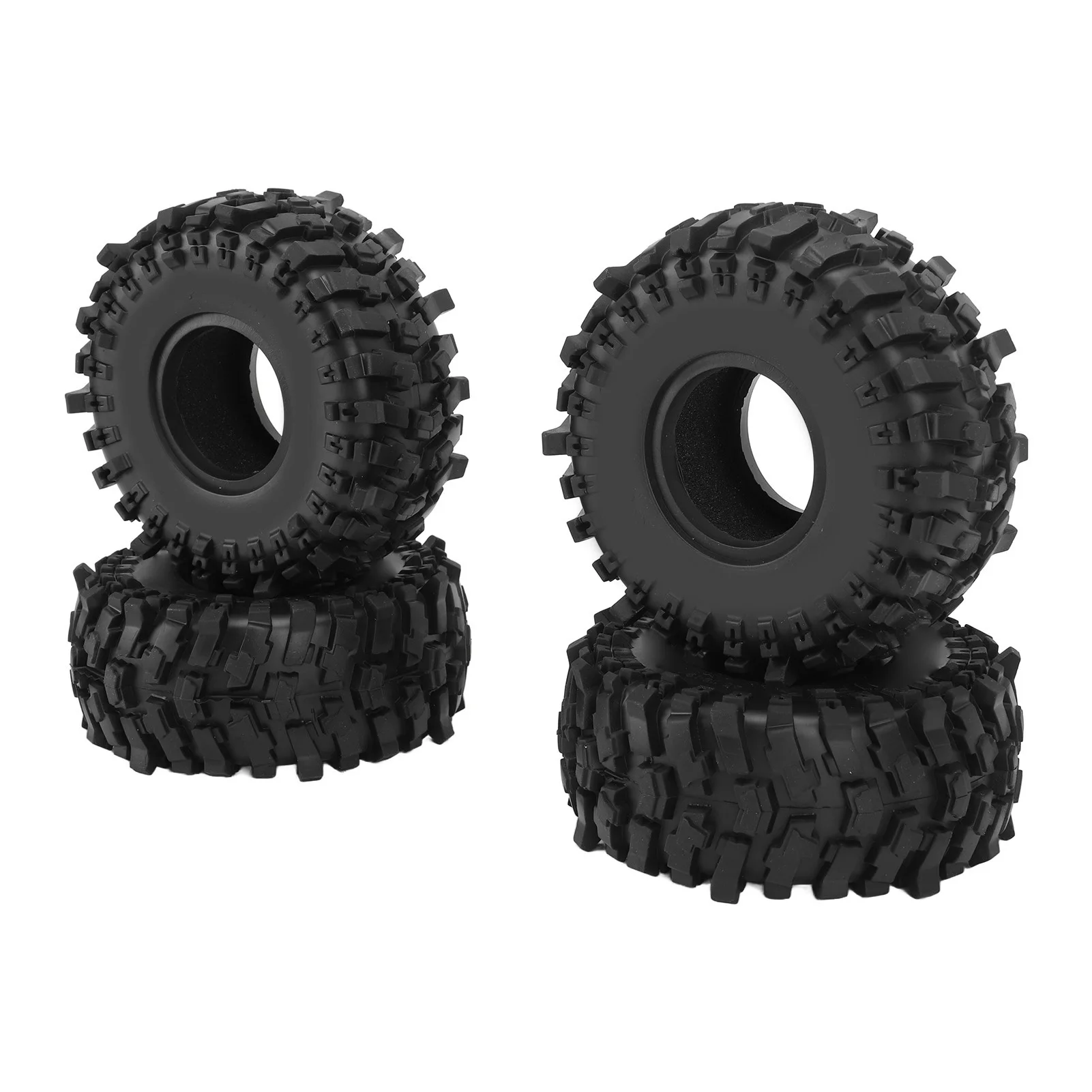 

4Pcs 1.9inch RC Crawler Tires Rubber Tires with Foam Insert for 1/10 RC Crawler Car SCX10