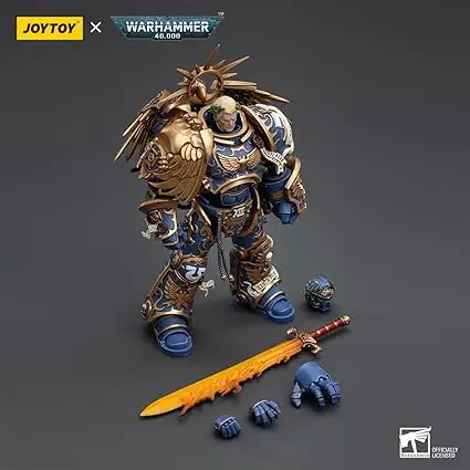 HiPlay JoyToy Warhammer 40K Ultramarines Primarch Roboute Guilliman 1:18 스케일 소장용 액션 피규어