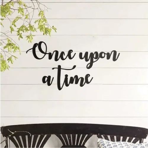 

Once Upon A Time Wall Decoration Wall Lettering Decorative Wooden Wall Decoration