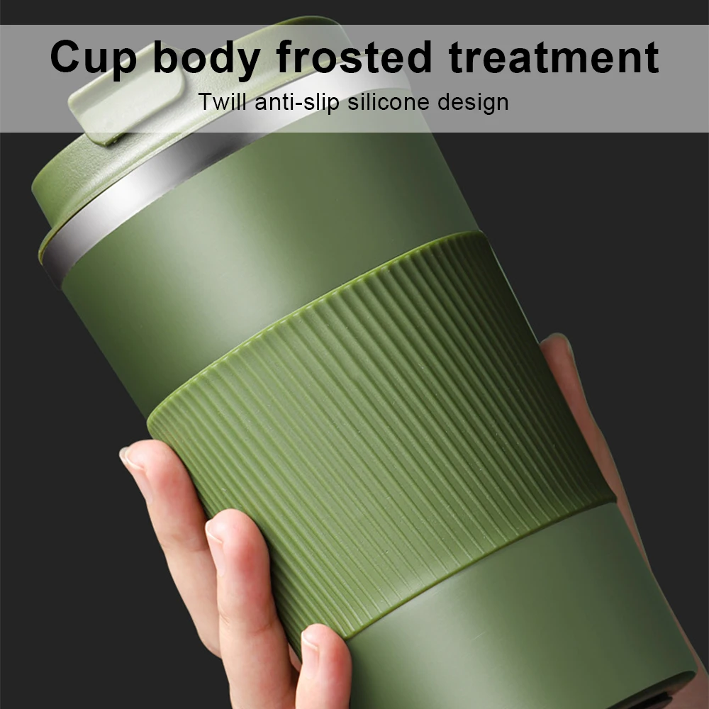 380/510ML Coffee Mug Stainless Steel 304 Thermos Mug Leak Proof Car Travel Thermo Cup for Office Tumbler Cups Tea Water Bottle