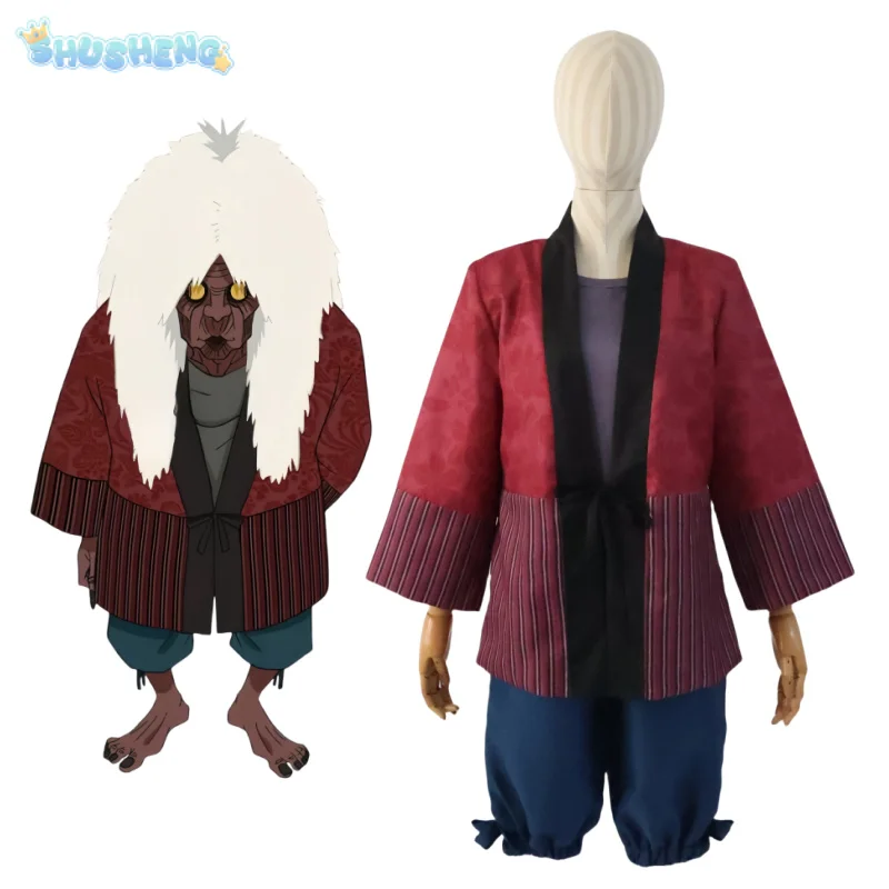 

Anime DAN DA DAN Hashaka Baba Cosplay Highway Baba Costume Halloween Party New Coat Pants Set Men Women Casual Uniform S-XXL