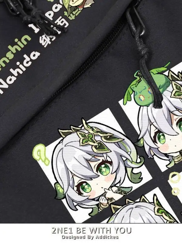 Impact Genshin Mercancía Venti Paimon Estudiante Bolso casual unisex Hu Tao Juego Fan Mochila Anine