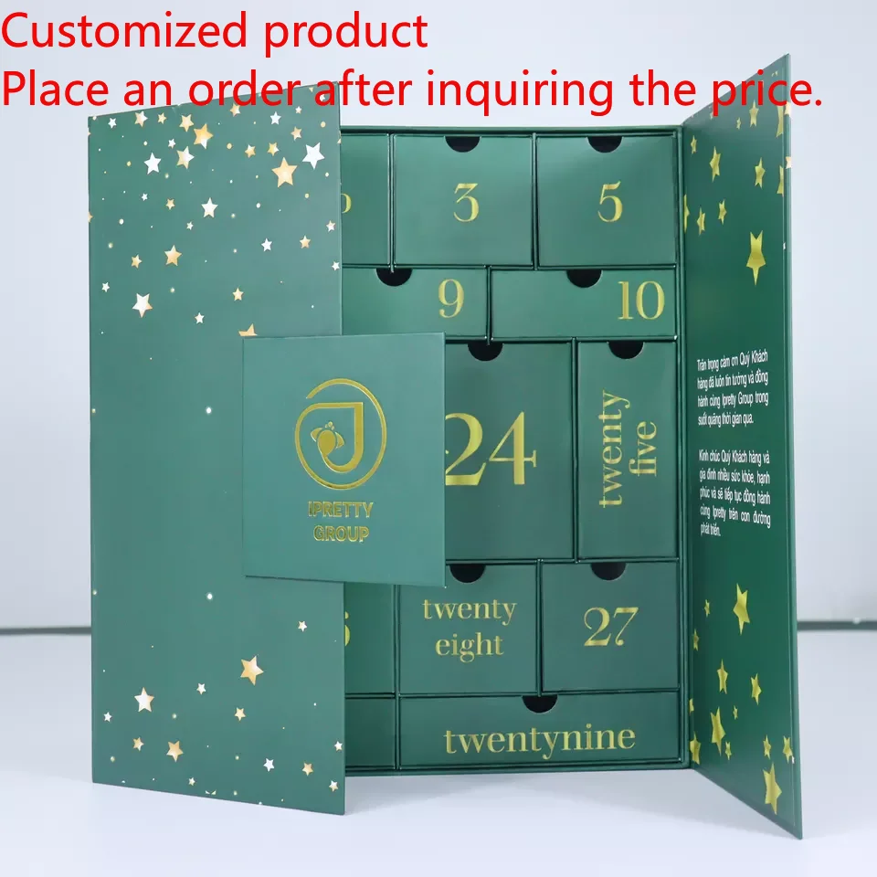 

Customization.Customization.Custom Chocolate Calendar Boxes Cosmetic Empty Cardboard Packaging Jewelry Gift Countdown Advent Cal