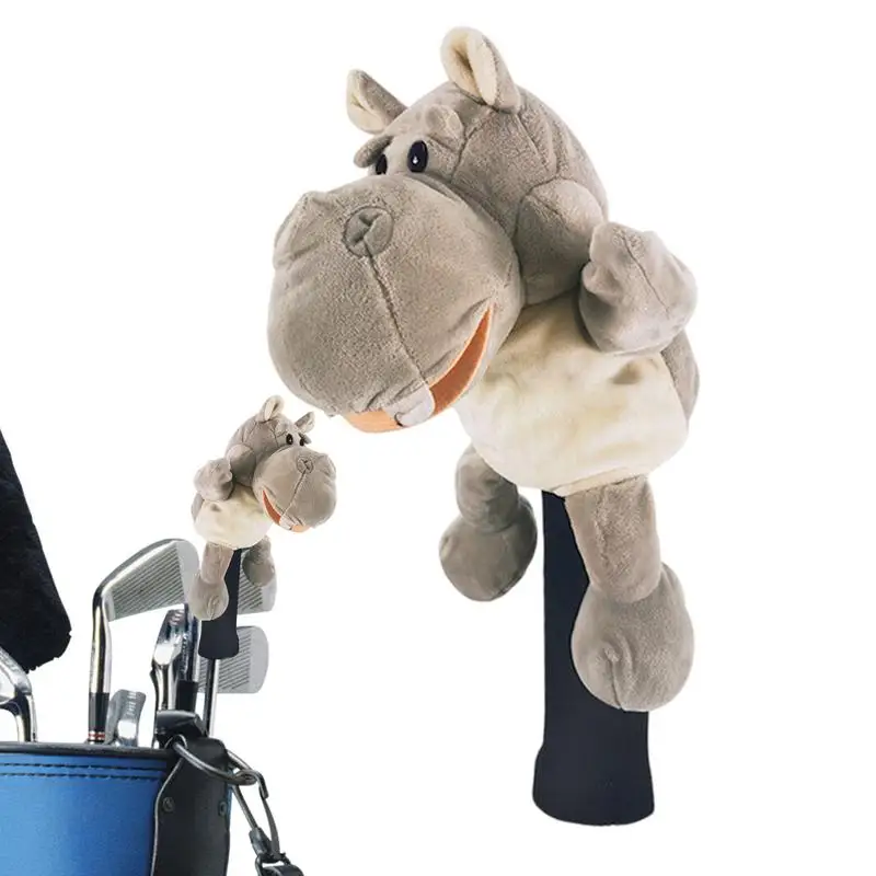Animal Golf Driver Cover Animal Fairway Headcovers Plush Golf Club Protector Cute Zoo Fairway Headcovers Protective For 1-Wood