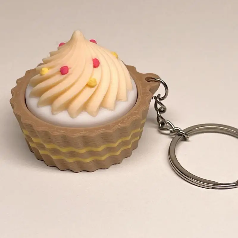 3D-gedruckter simulierter Dessert-Fidget-Clicker, tragbares Kunststoff-Stressabbau-Sensorikspielzeug für Reisen und Pendelverkehr. – Detail 4