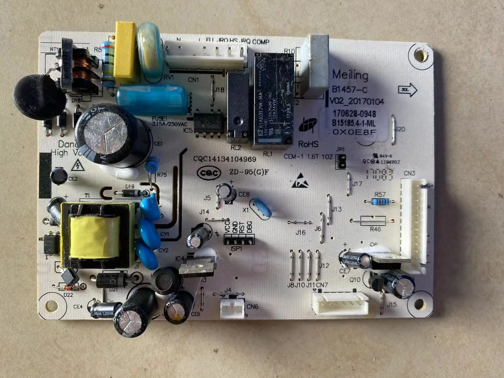 BCD-201 221 WEC 199 WCH B15185 test ok circuit board motherboard