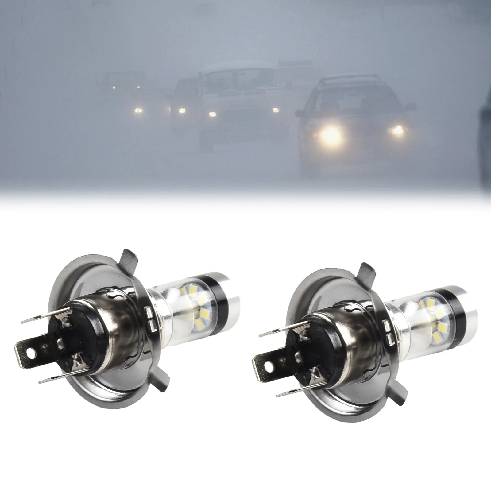 

12V Fog Lamp Super Bright Fog Lamp Brand New Convenient To Use High Quality Material Simple Design Night Driving