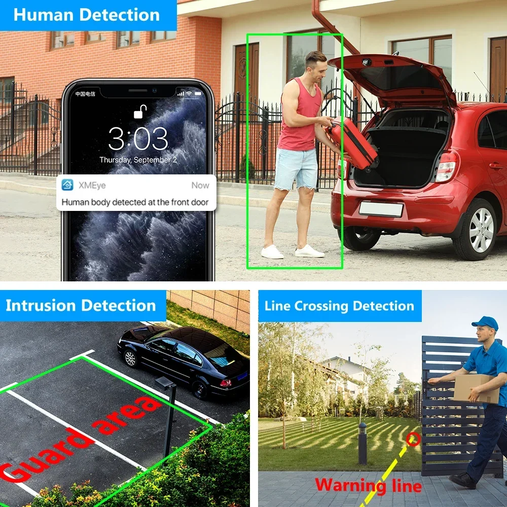 Cámara IP POE de 8MP, 4K, 5MP, 4MP, impermeable, H.265, para exteriores, vigilancia de seguridad, CCTV, cámara de detección facial para coche