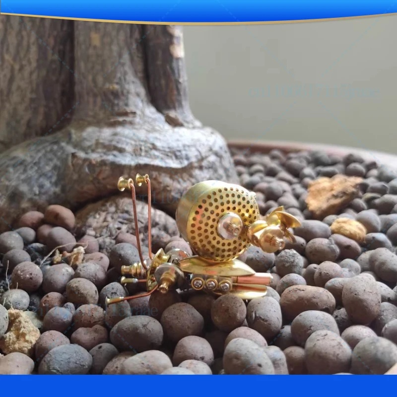 Steampunk snail mechanical insect ornament all metal pure handmade creative handicraft
