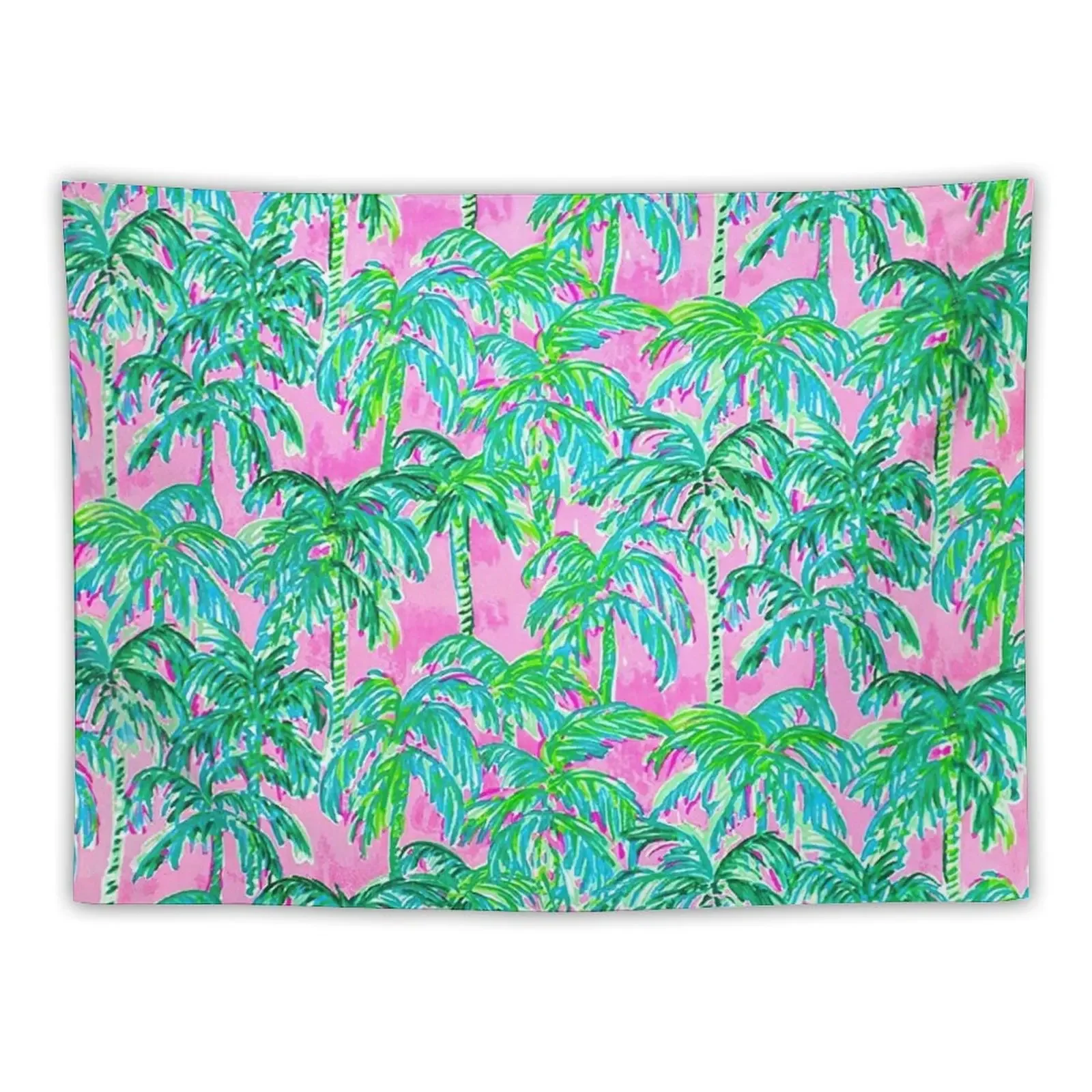 

The Pink Green Coconut Trees Tapestry Bedrooms Decorations Cute Room Things Tapestry