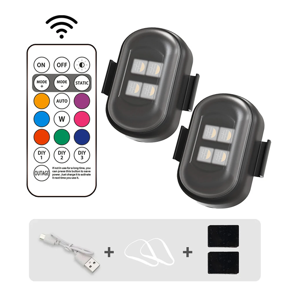 Remote Operated LED for strobe Light for Motorcycles and Electric for bikes with Multiple for flash Modes and Convenient USB