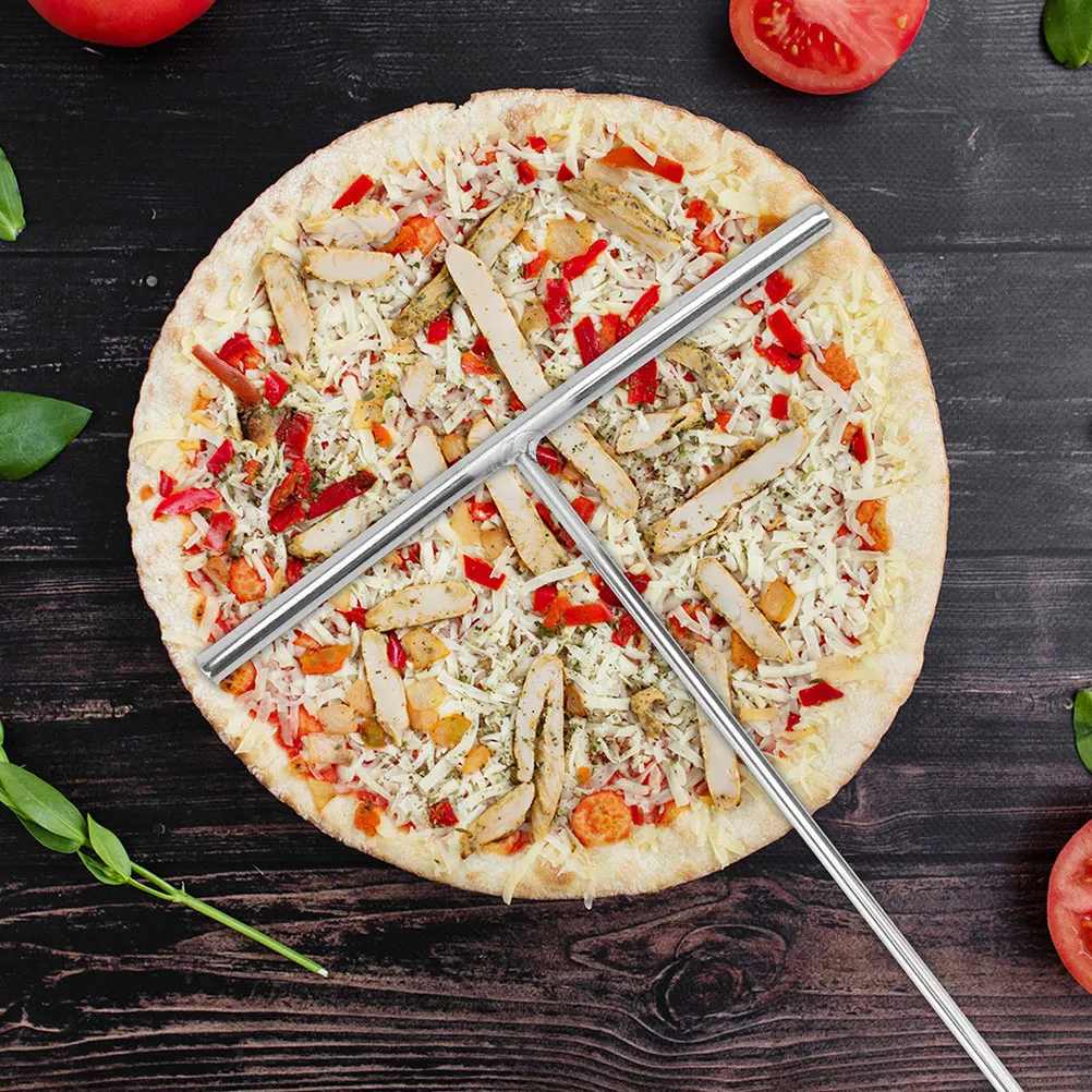 

2Pcs Stainless Steel Pancake Crepe Tool Set T Shaped Spreader Scraper for Nonstick Pans Baking Cooking Kitchen Gadget Household