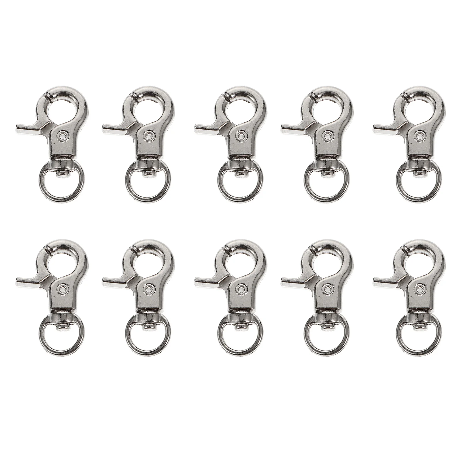 

10Pcs Parrot Cage Clip Locks Stainless Steel Bird Cage Buckles Anti-Escape Door Latches Clips Trigger Snap Hooks