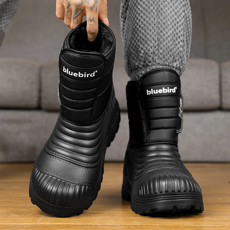 New men winter snow boots thickened waterproof windproof and warm boots with fur negative 40 degree cold-resistant large size 49 image 3