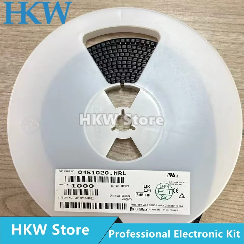 1808 125V 0451 SMD Fast blow Fuse 62MA 100MA 125MA 250MA 375MA 500MA 750MA 3.5A 20A   0451 Ultra-rapid Fuse NEW