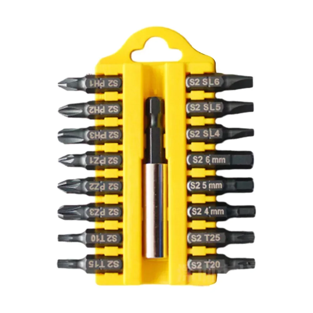 17pcs Screwdriver Bits Set Security Tamper Proof Torx Hex Star Bit Screwdriver Bit Magnetic Holder Screw Driver Bits Repair Tool