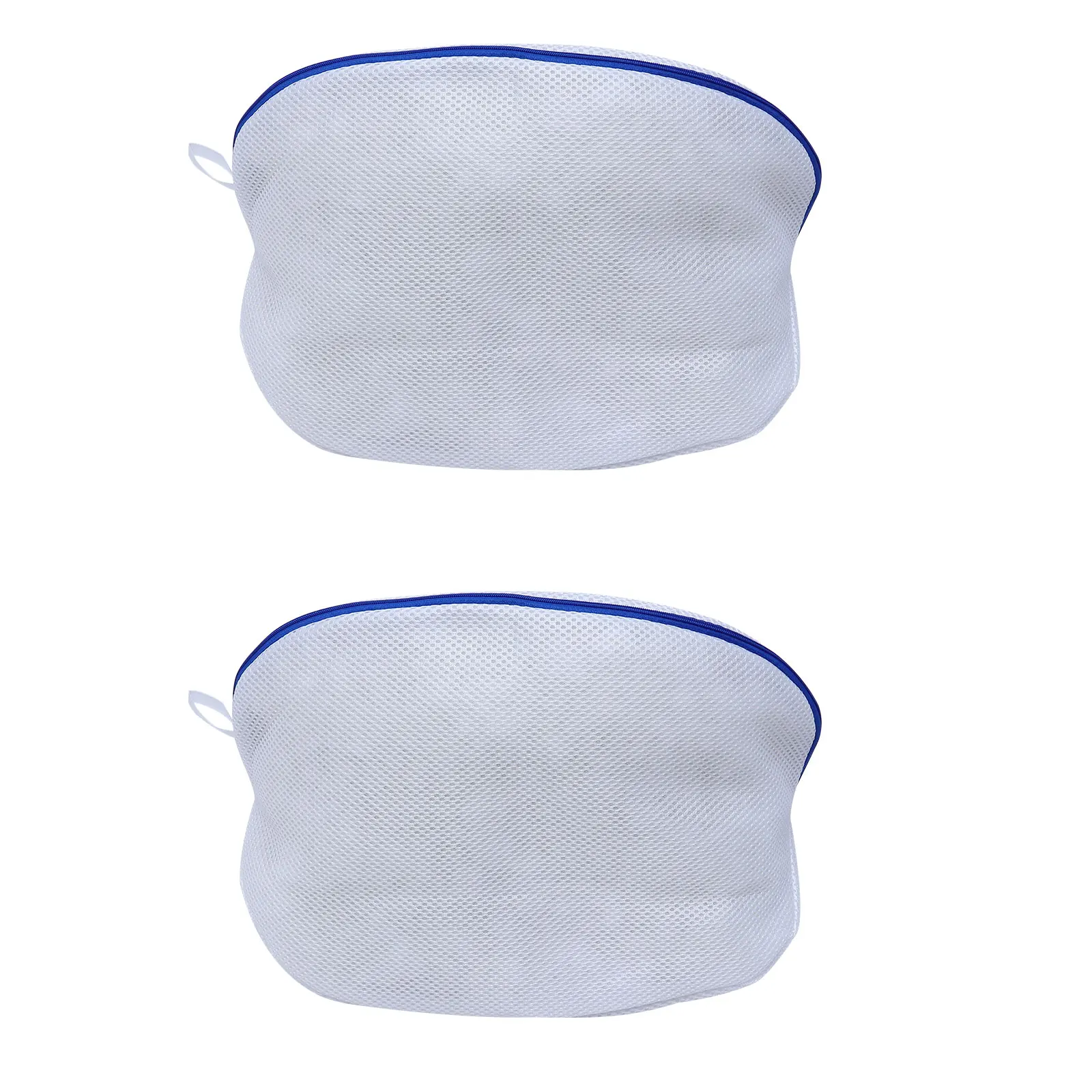 

2Pcs Wash Bags Thickened Polyester Mesh Shoes Laundry Bag Zipper for Sneakers Socks Bras Protect during Washing