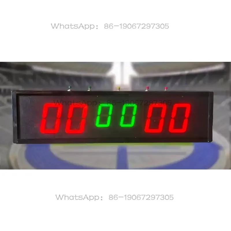 Portable badminton table tennis volleyball game electronic scoreboard wireless remote control single-sided round scoreboard