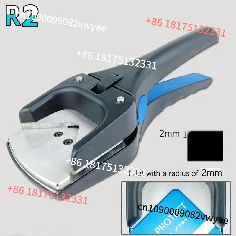 Customized! R2 corner hole punch large badge slot punch angle 2mm round punch for PVC cards, labels, photos