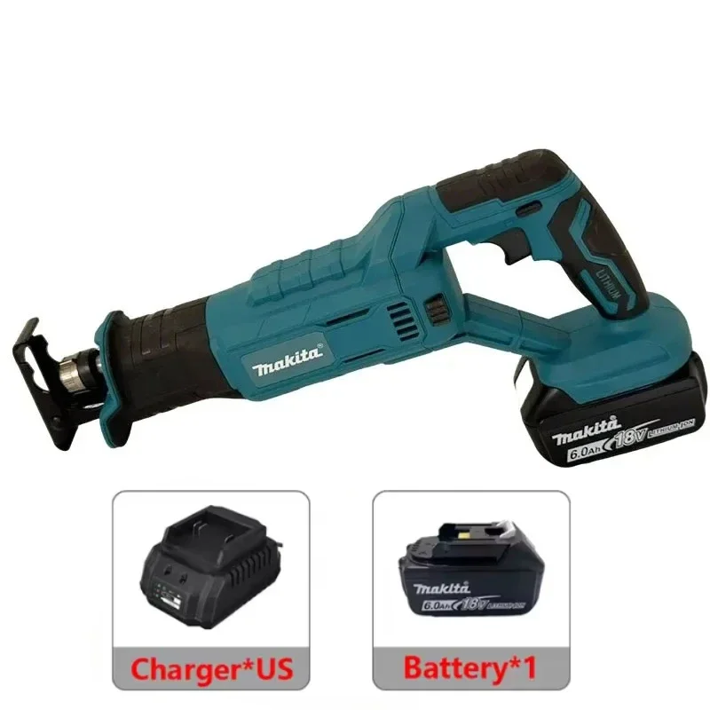 Makita draadloze krachtige borstelloze reciprozaag, handzaag, multifunctionele huishoudelijke kleine elektrische zaag
