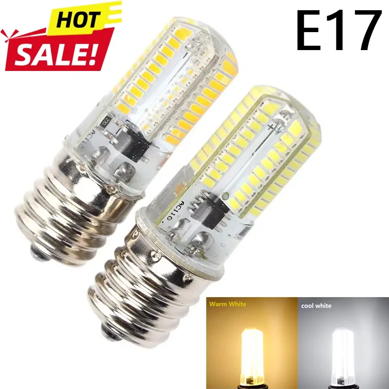 

Dimmable E17 LED Small Corn Light Bulbs 15W AC110-130V For Refrigerator Machine Tools Hood Sewing Machine Energy Conservation