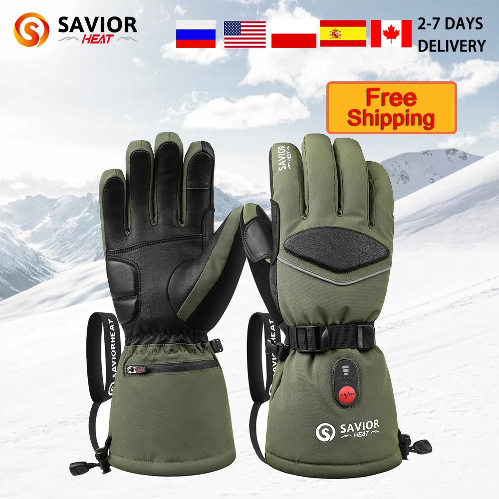 Savior Electric Heated Hunting Gloves Heat Best Outdoor Electric Heated Gloves Keep Hands Warm Pain-Free During Hiking Hunting