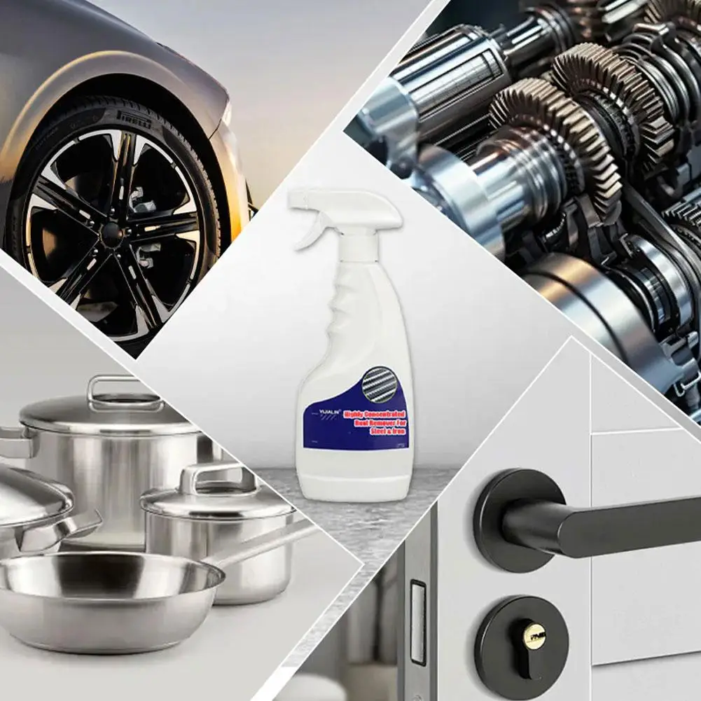 120/500ml Rust Remover For Stainless Steel Rust Remover Dissolver Fast Rust Removal Powerful Metal Rust Remover Car Maintenance