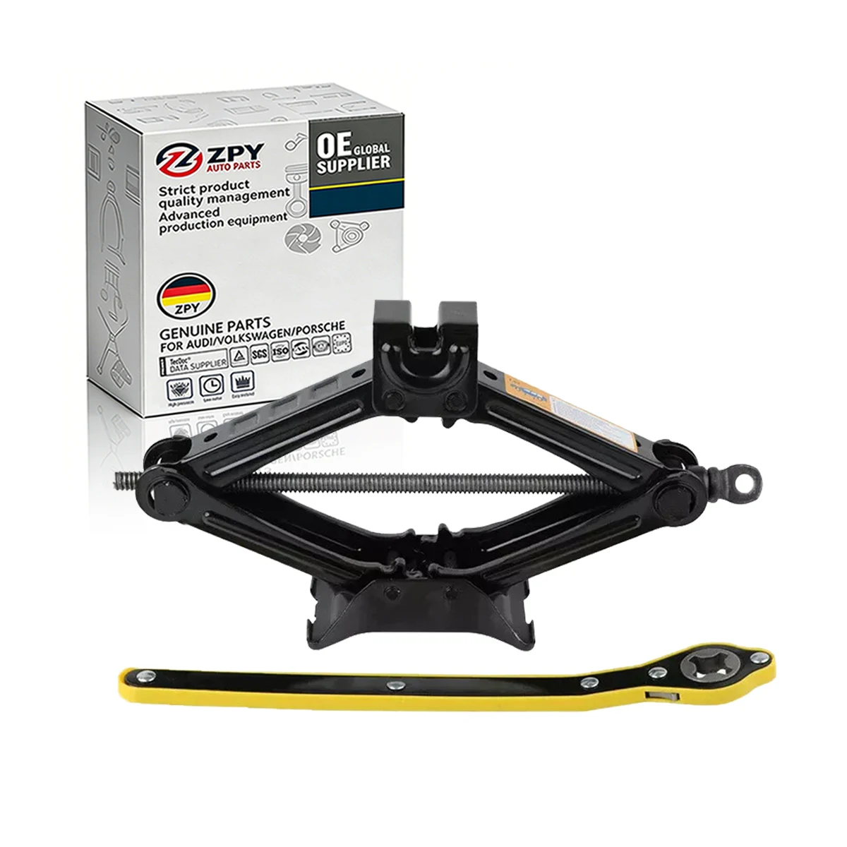 

2.5 Ton Tonne Scissor Jack Lift Wind Up for Car Van Garage w/Crank Speed Handle DDK066