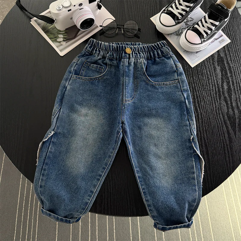 CNUM Baby Boys' Autumn Jeans Children's Casual Denim Pants Autumn Fashionable Kids Wear