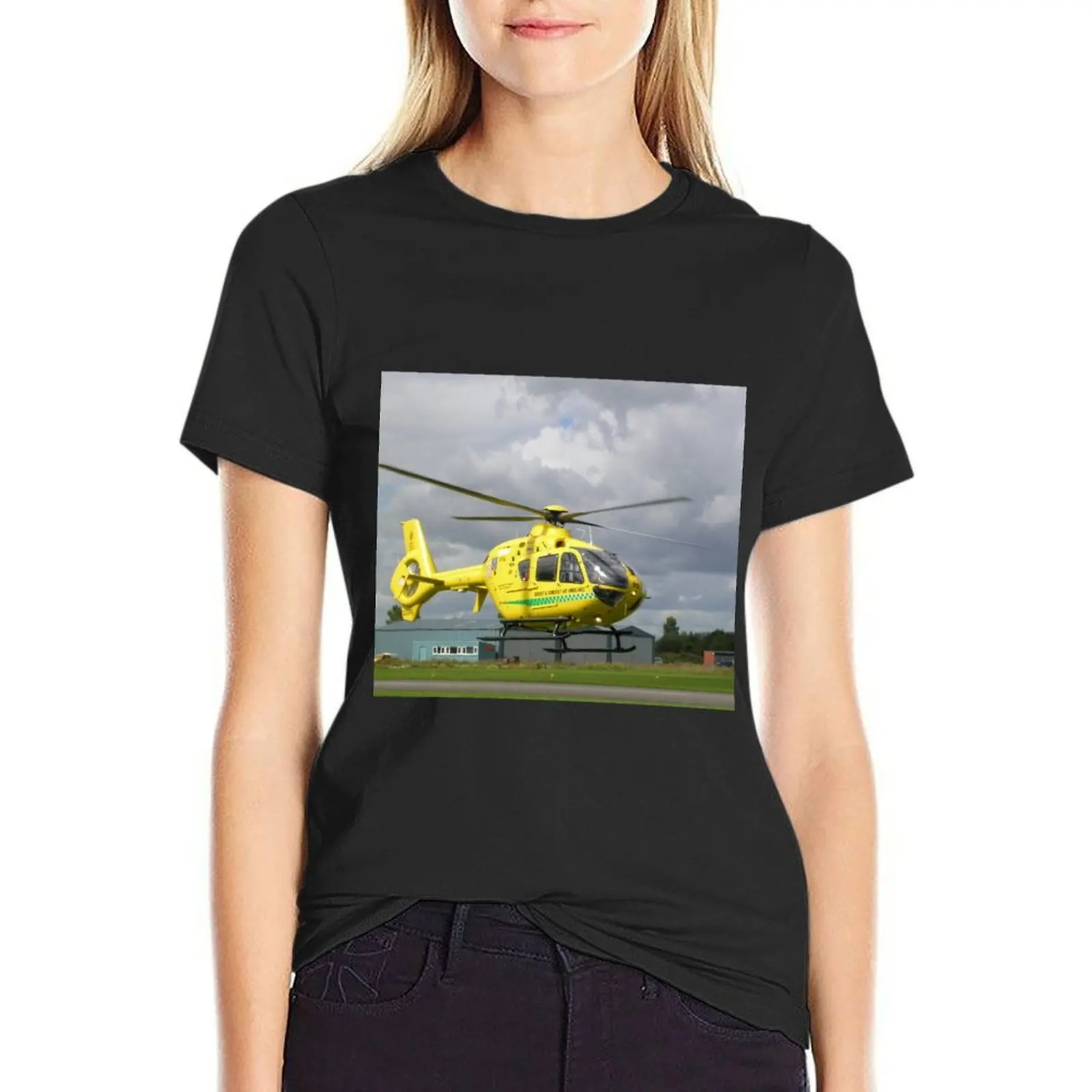 Air Ambulance T-Shirt Blouse korean fashion luxury designer clothing Women