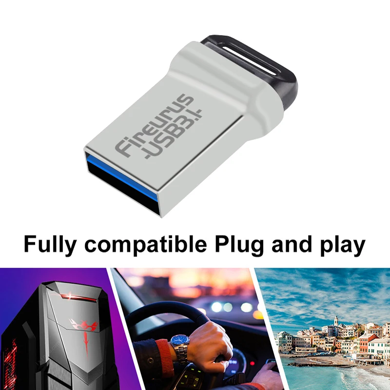 جديد محرك فلاش USB 64 جيجابايت 32 جيجابايت 16 جيجابايت 128 جيجابايت محرك القلم محرك فلاش مقاوم للماء الفضة U القرص ميموري سيل usb عصا هدية