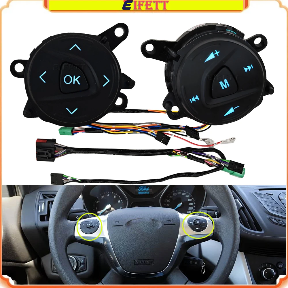 

DM5T-14K147-AA DM5T-14K147-CA Multifunction Steering Wheel Combination Control Switch For Ford Focus 3 2012-2014 kuga 2012-2015