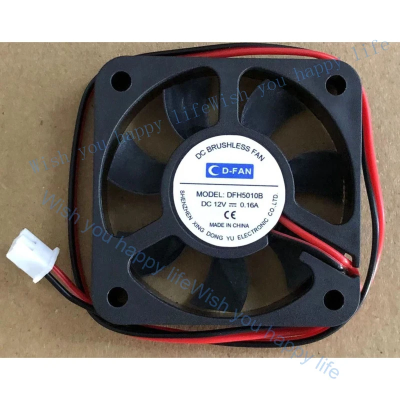 

V+ New FOR CD-FAN DFH5010B DC12V 0.16A 2-wire Cooling Fan#QW