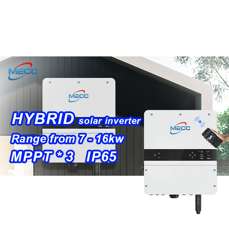 2025 جديد حار بيع 12KW عاكس هجين أحادي الطور، IP65 مقاوم للماء - المنازل الكبيرة