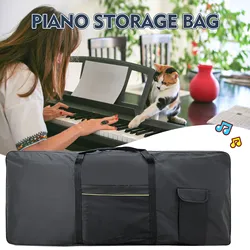 Borsa per tastiera a 61 tasti, custodia protettiva, imbottita spessa, portatile, impermeabile, antiurto, per organo elettronico e pianoforte