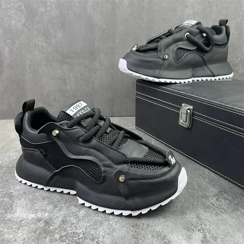 

48 size summer men's shoes 2024 new men's mesh breathable sneakers height increasing sports comfortable casual shoes for men